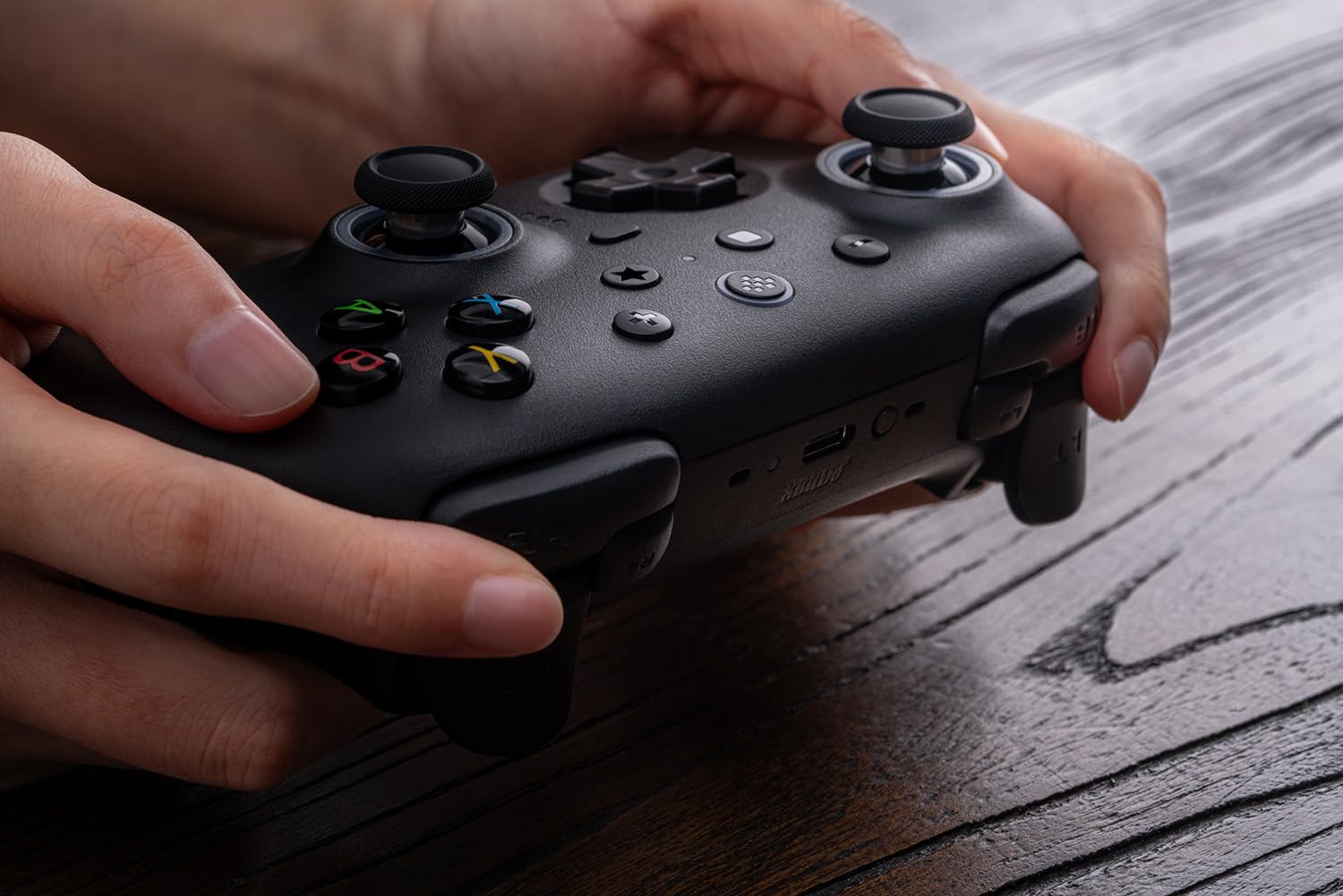 8Bitdo Ultimate 2 Wireless Controller for Windows & Android, Gaming Controller with TMR Joysticks, Switchable Hall Effect/Tactile Triggers, Motion Control, RGB Fire Ring, 8Speed Wireless Tech, Black - Like New