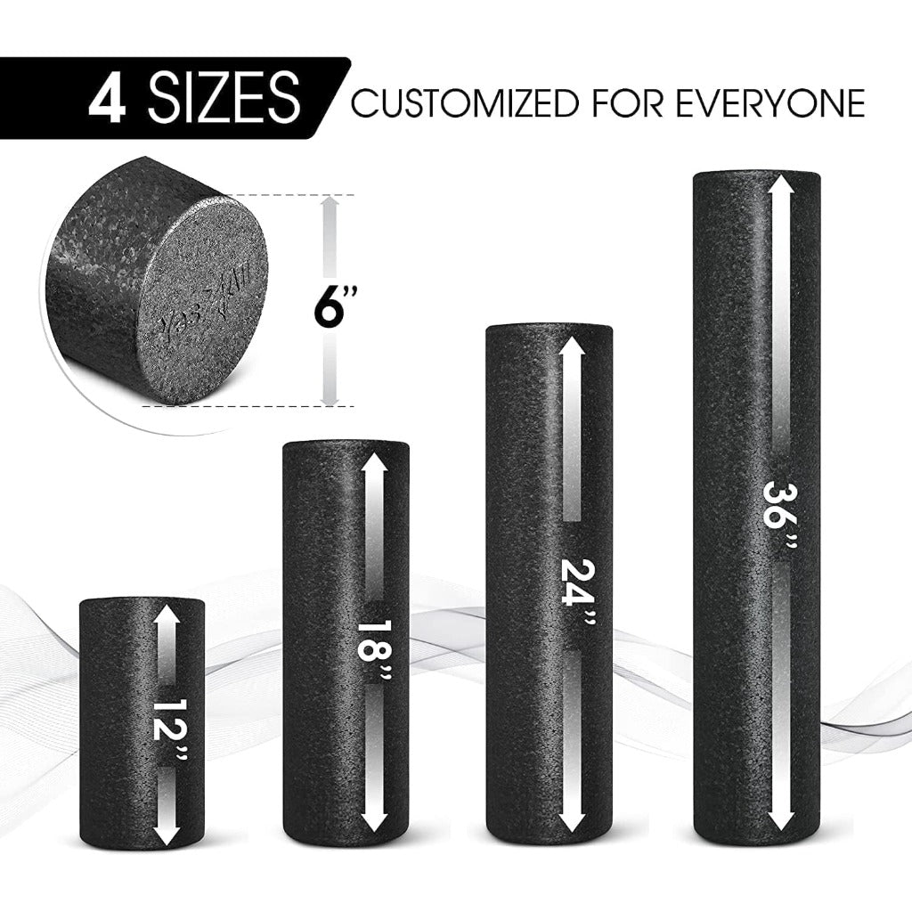 Yes4All Foam Roller High Density EPP Muscle Roller for Back Legs Yoga Pilates Deep Tissue Massage and Fitness Exercise Gym Equipment - Very Good