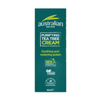 Australian Tea Tree Purifying Cream 50ml Soothing Natural Vegan Skincare SLS and Paraben Free Antiseptic Moisturiser - Damaged Box