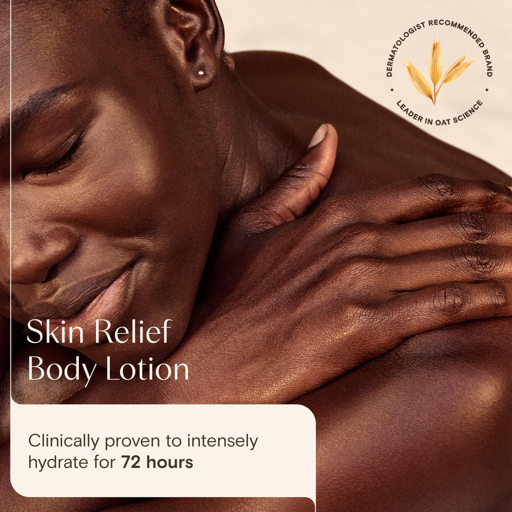 Aveeno Skin Relief Moisturising Lotion 300ml - Soothing Triple Oat Complex and Shea Butter - Body Moisturiser for Dry Sensitive Skin