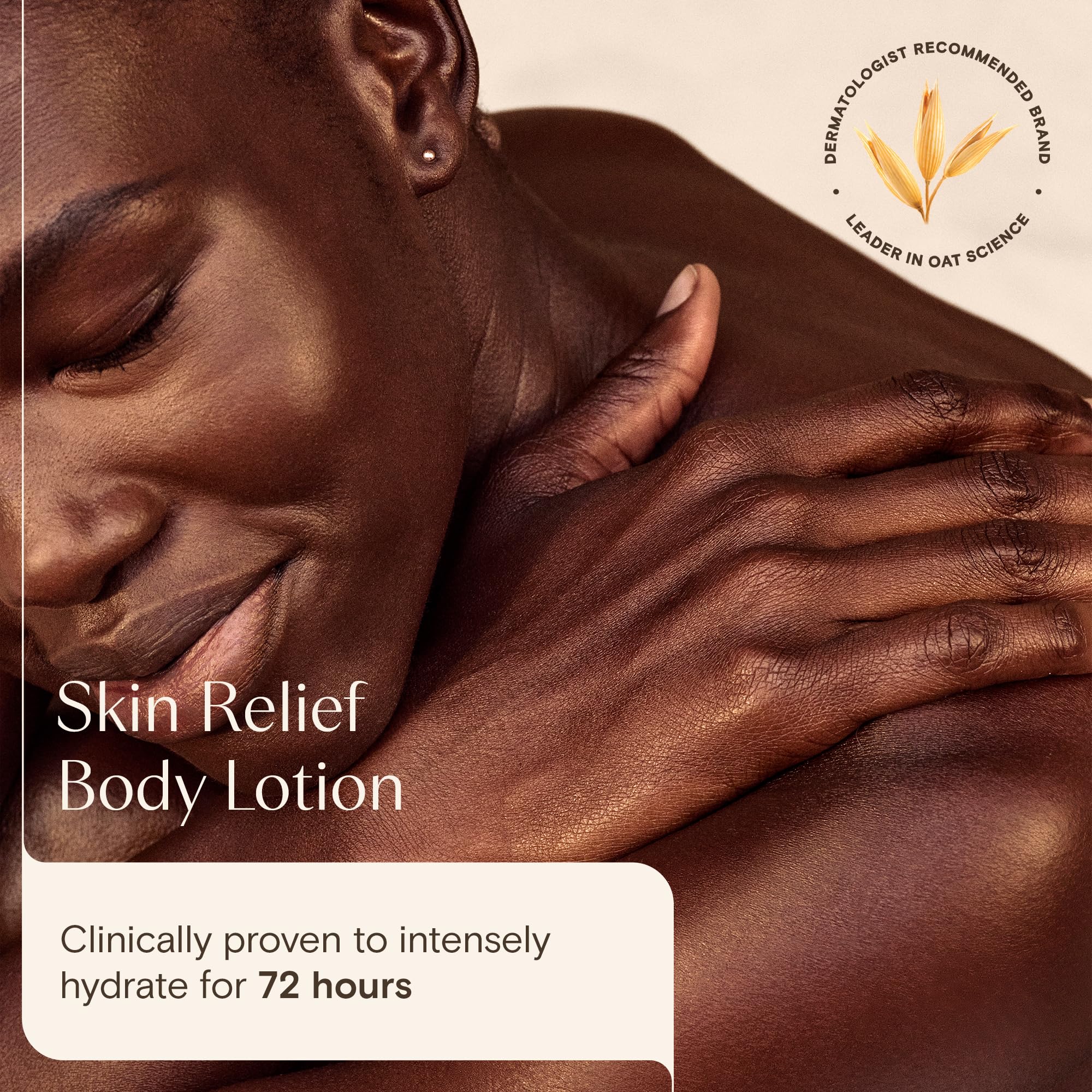 Aveeno Skin Relief Moisturising Lotion 300ml - Soothing Triple Oat Complex and Shea Butter - Body Moisturiser for Dry Sensitive Skin