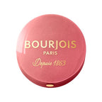 Bourjois Little Round Pot Blusher 34 Rose D'or 2.5g - Rose Gold Shimmer Powder Blush with Mirror and Brush