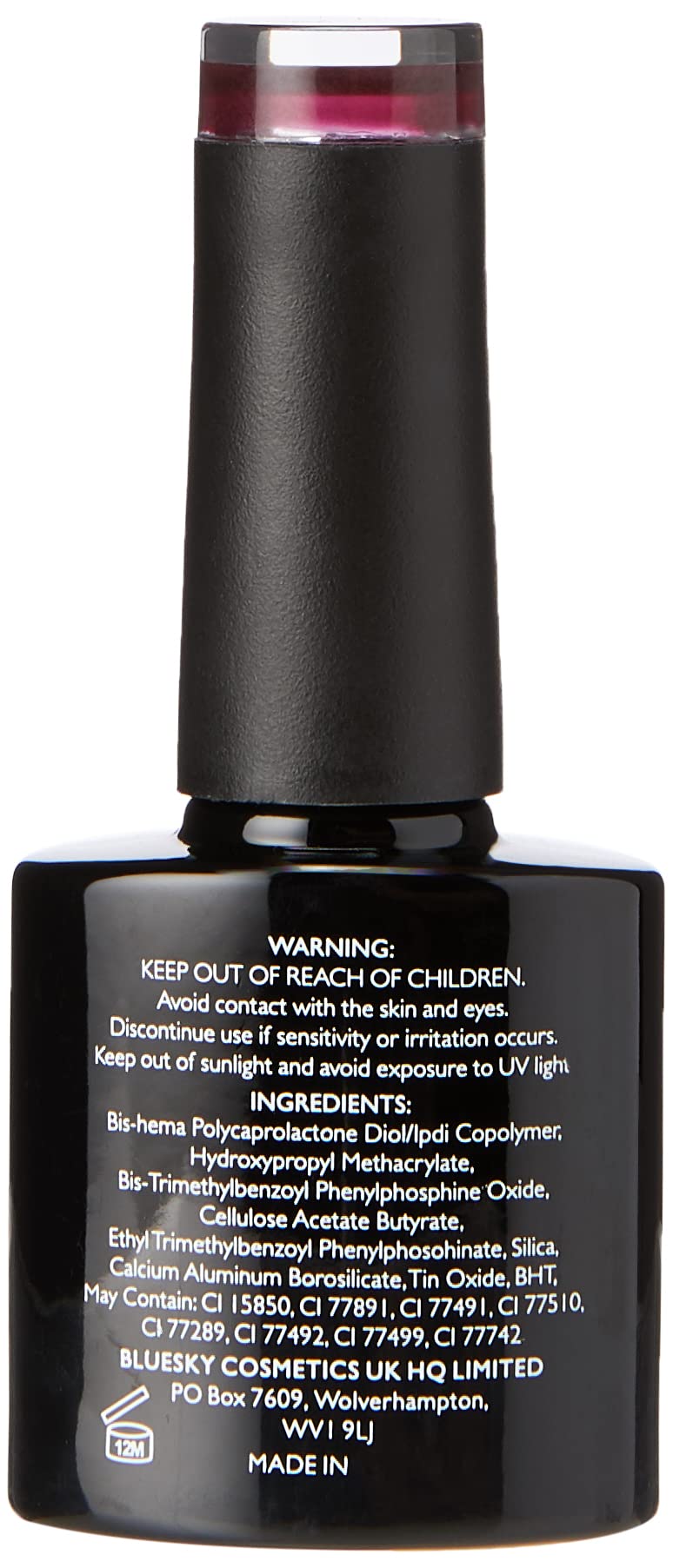 Bluesky Gel Nail Polish A7 Dark Burgundy 10ml UV LED Soak Off Varnish Professional Manicure Finish Pack of 1
