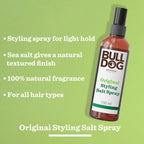 Bulldog Original Hair Styling Salt Spray 150ml - Men's Hair Care Clear Finish - Damaged Box