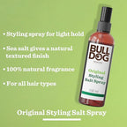Bulldog Original Hair Styling Salt Spray 150ml - Men's Hair Care Clear Finish - Damaged Box