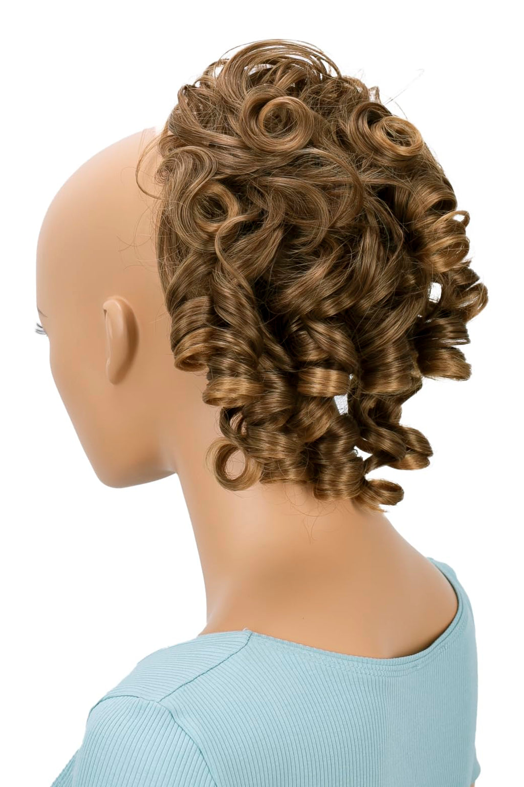 CAISHA Hairpiece Scrunchie Updo - Voluminous Curly Messy Bun - Light Brown Mix G9L - Damaged Box