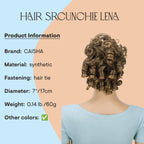 CAISHA Hairpiece Scrunchie Updo - Voluminous Curly Messy Bun - Light Brown Mix G9L - Damaged Box