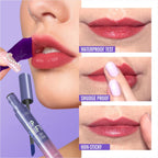 Baorder 3Pcs Peel Off Lip Liner Stain Set Nude Matte Lip Tint Long Lasting Waterproof Smudge Proof Lip Tattoo Makeup Kit 3 Colours - Damaged Box - BBE 05/2029