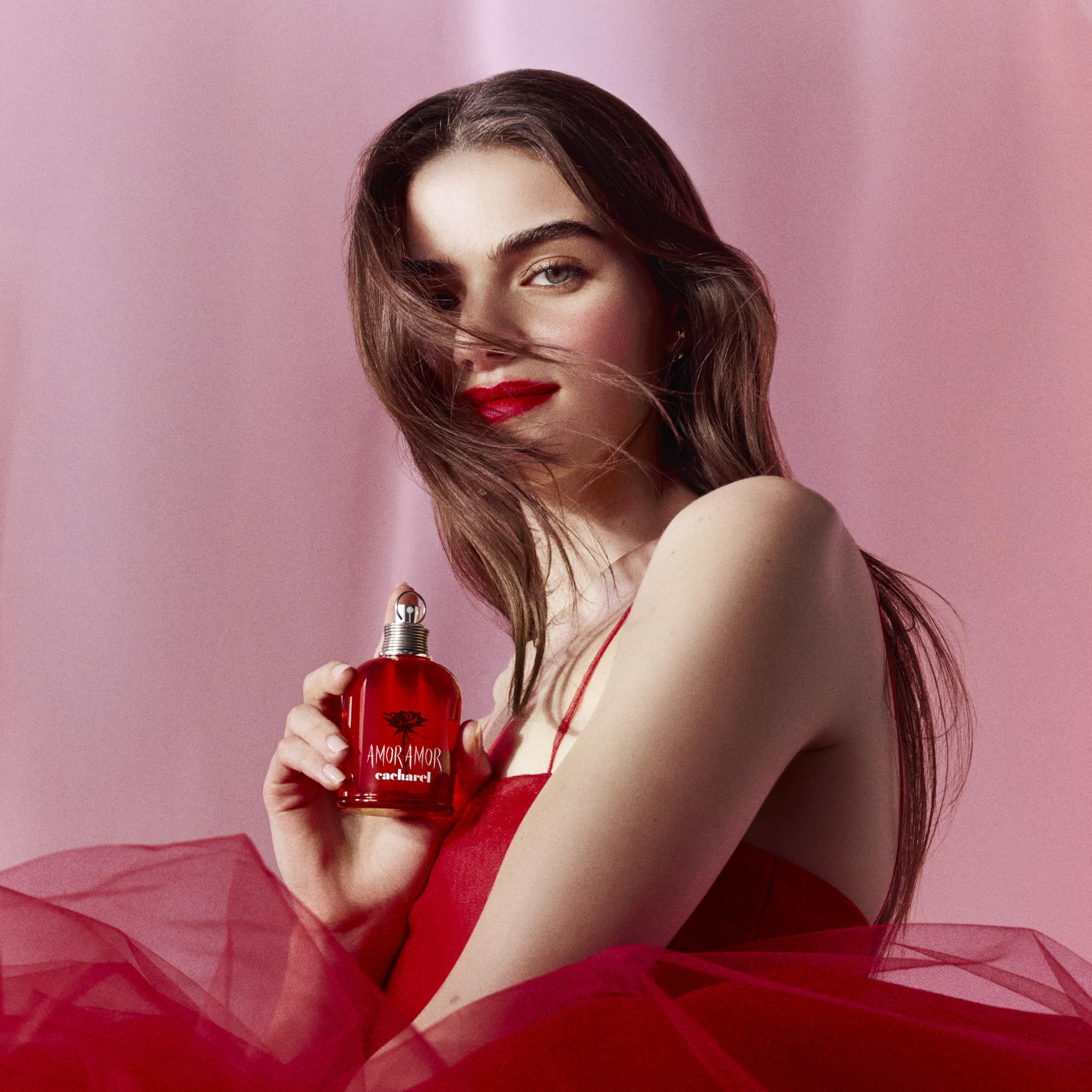 Cacharel Amor Amor Eau de Toilette for Women 100ml Spray Fruity Floral Fragrance with Vanilla and Rose Notes