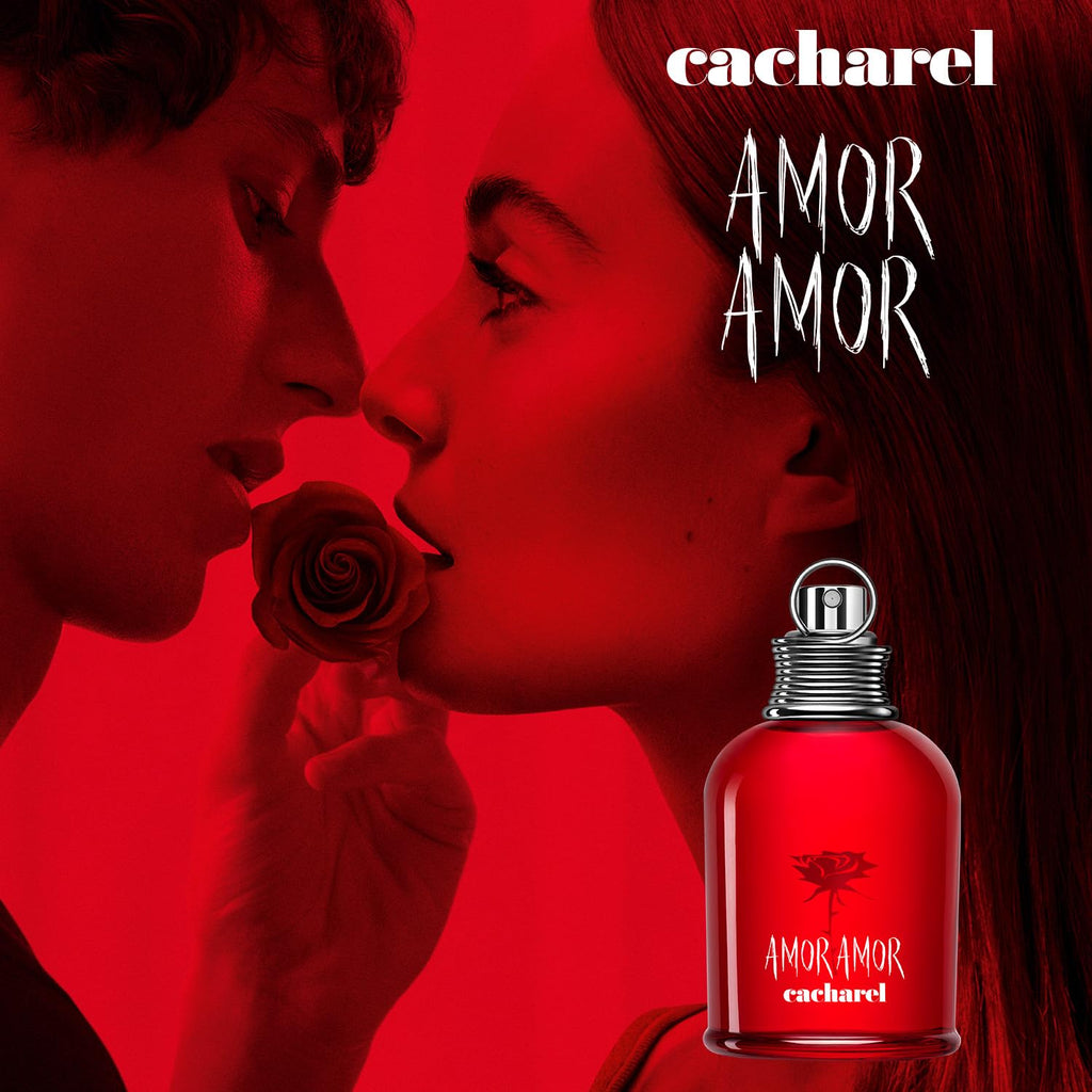 Cacharel Amor Amor Eau de Toilette for Women 100ml Spray Fruity Floral Fragrance with Vanilla and Rose Notes