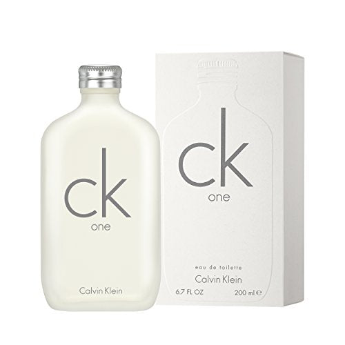 CALVIN KLEIN CK One - Unisex Eau de Toilette for All - Citrus & Aromatic Fragrance with Notes of Green Tea, Nutmeg and Musk - Medium Longevity - 200ml