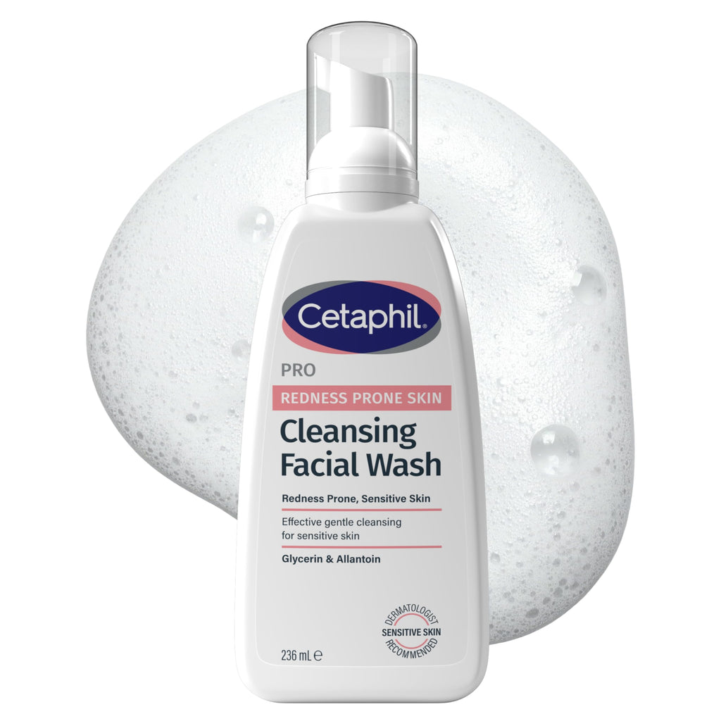 Cetaphil Pro Cleansing Facial Wash 236ml For Sensitive and Redness Prone Skin Daily Face Cleanser Soothing Skincare Formula