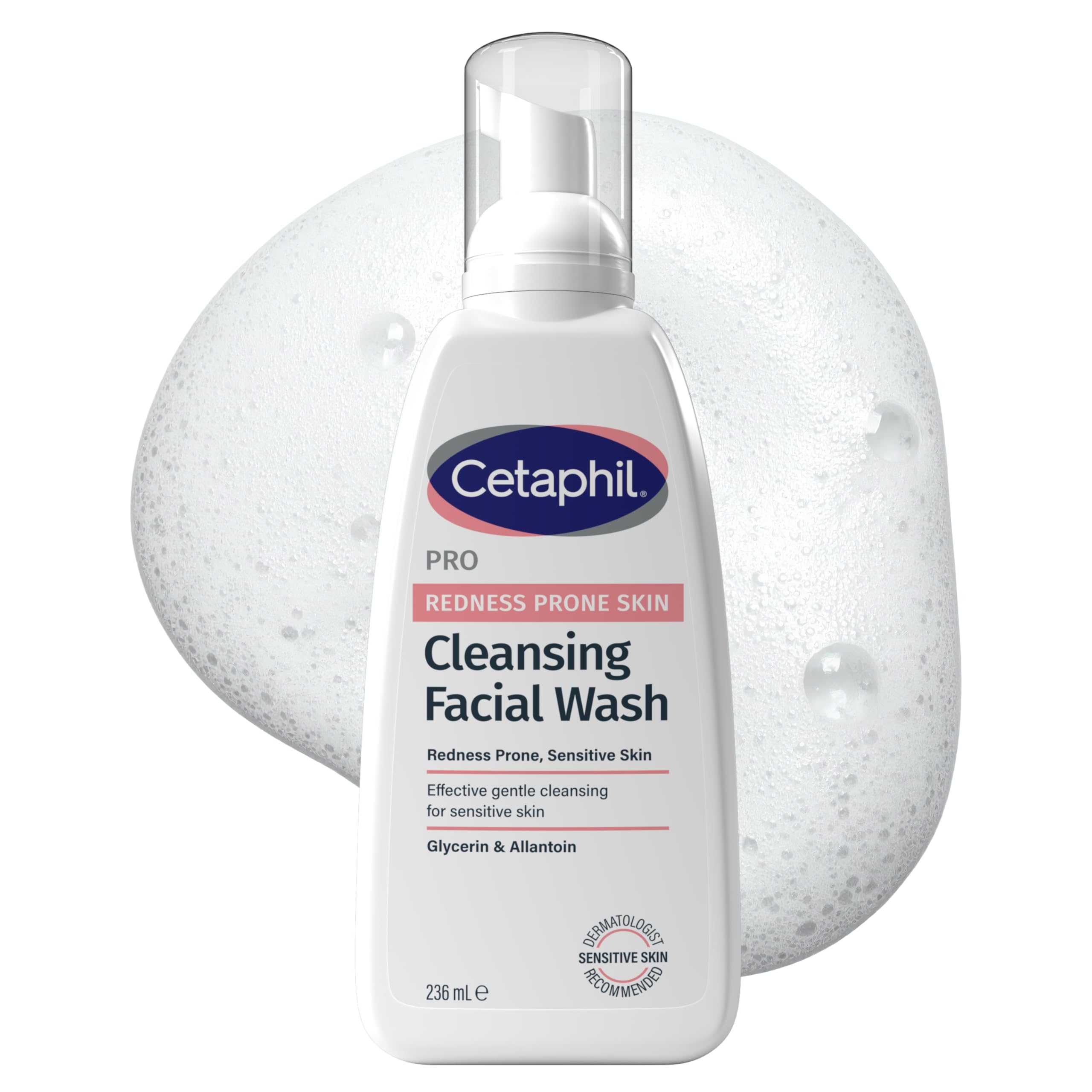 Cetaphil Pro Cleansing Facial Wash 236ml For Sensitive and Redness Prone Skin Daily Face Cleanser Soothing Skincare Formula
