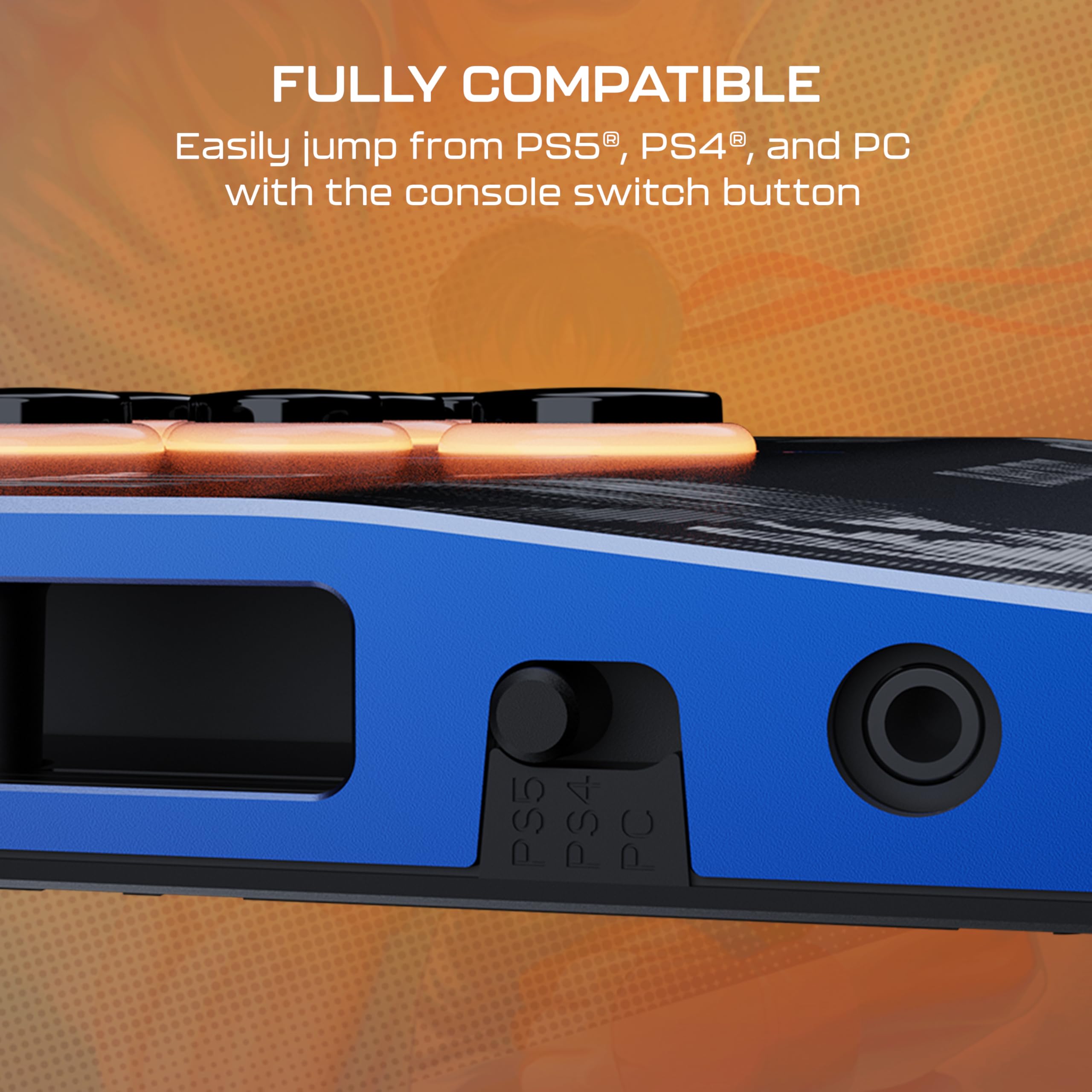 Turtle Beach Victrix Pro KO Leverless All Button Fight Stick for PS5 and PC - Street Fighter II Champion Edition Licensed Arcade Controller - Purple