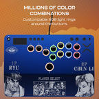 Turtle Beach Victrix Pro KO Leverless All Button Fight Stick for PS5 and PC - Street Fighter II Champion Edition Licensed Arcade Controller - Purple