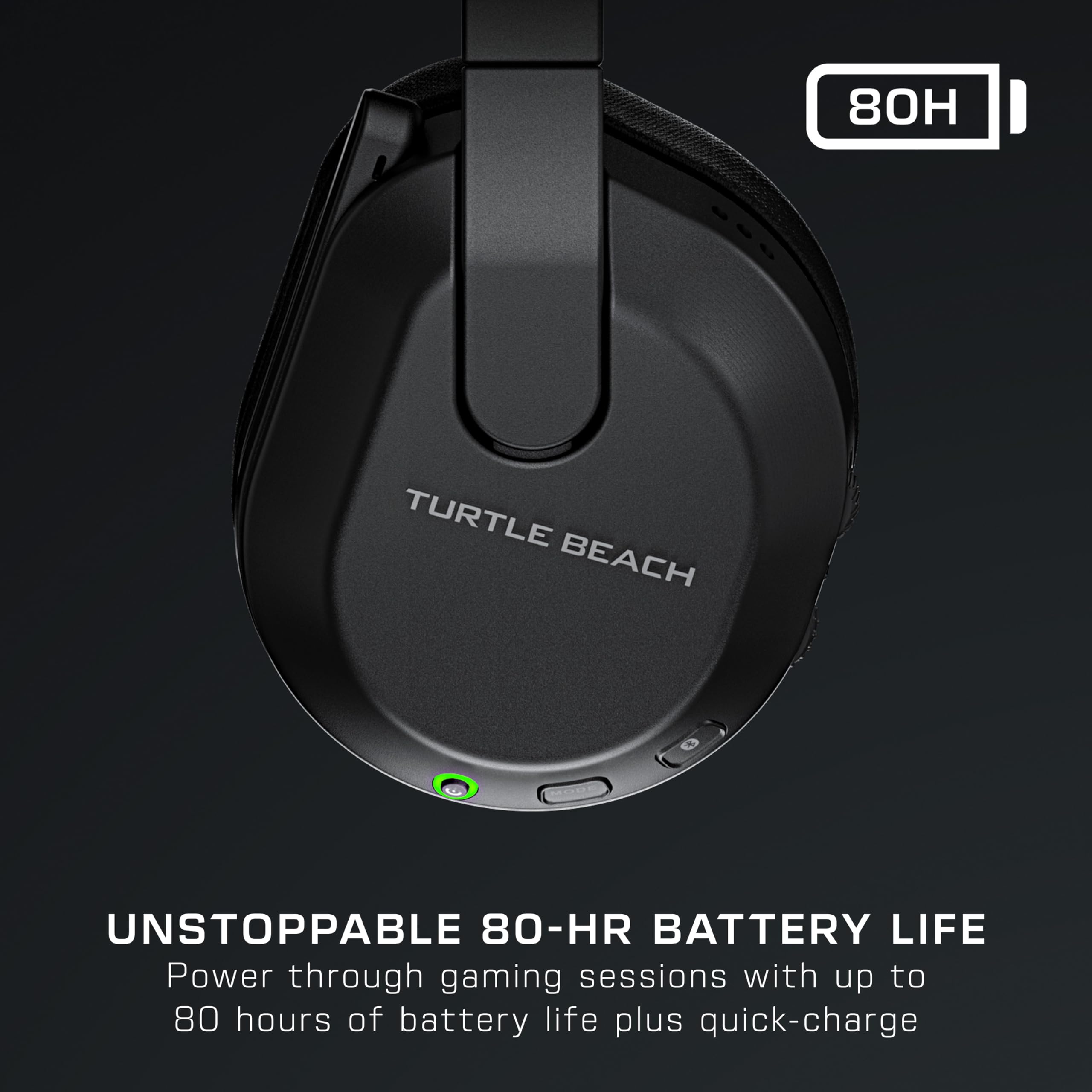 Turtle Beach Stealth 600 Gen 3 Wireless Gaming Headset Black - 80 Hour Battery Bluetooth 50mm Speakers for Xbox Series X S PS5 PS4 PC Mobile