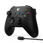 Xbox Wireless Controller with USB-C Cable for Xbox Series X S Xbox One and Windows PC Gaming - Carbon Black - 2.7m Wired Connection Lead