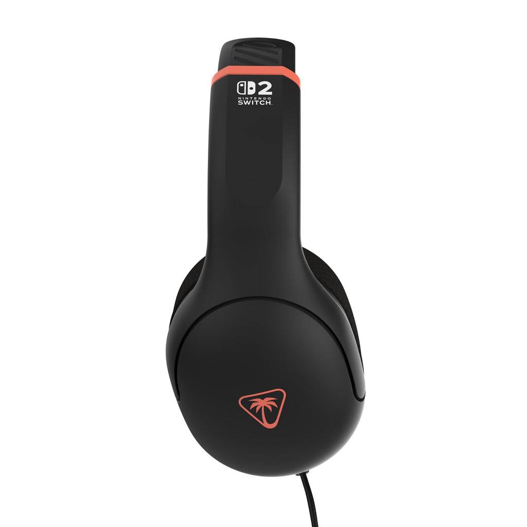 Turtle Beach Airlite Fit Wired Gaming Headset Charcoal Black for Nintendo Switch and OLED Over-Ear Headphones with Flip-to-Mute Microphone