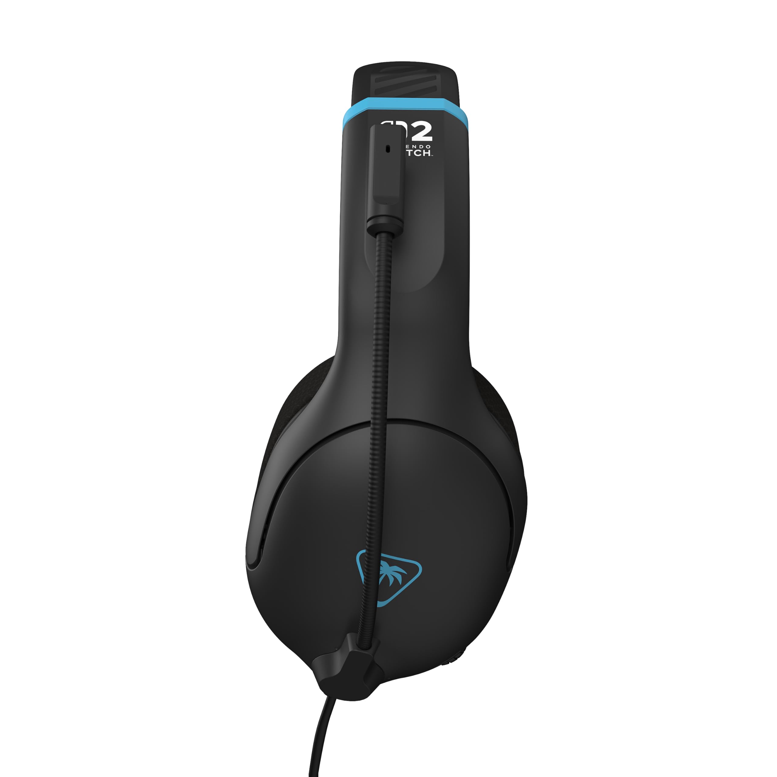 Turtle Beach Airlite Fit Wired Gaming Headset Charcoal Black for Nintendo Switch and OLED Over-Ear Headphones with Flip-to-Mute Microphone