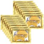 Jiasoval 24K Gold Eye Mask 16 Pairs - Crystal Collagen Under Eye Patches for Dark Circles, Puffiness, Anti-Wrinkle - Damaged Box