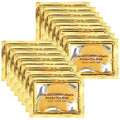 Jiasoval 24K Gold Eye Mask 16 Pairs - Crystal Collagen Under Eye Patches for Dark Circles, Puffiness, Anti-Wrinkle - Damaged Box