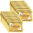 Jiasoval 24K Gold Eye Mask 16 Pairs - Crystal Collagen Under Eye Patches for Dark Circles, Puffiness, Anti-Wrinkle - Damaged Box