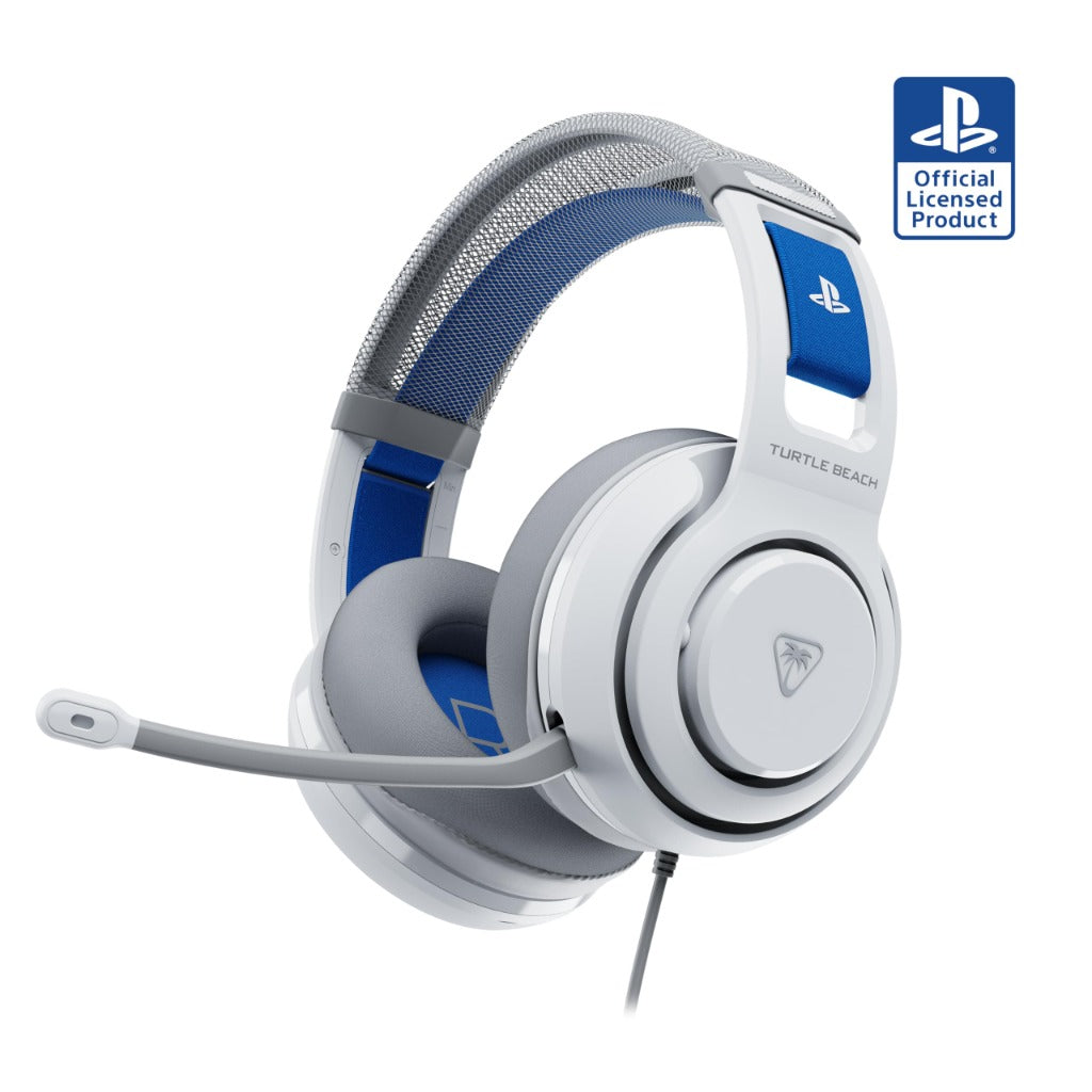 Turtle Beach Atlas 200 Wired Gaming Headset for PS5 and PS4 White Officially Licensed PlayStation Over-Ear Headphones with Microphone