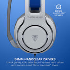 Turtle Beach Atlas 200 Wired Gaming Headset for PS5 and PS4 White Officially Licensed PlayStation Over-Ear Headphones with Microphone