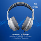Turtle Beach Atlas 200 Wired Gaming Headset for PS5 and PS4 White Officially Licensed PlayStation Over-Ear Headphones with Microphone