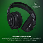 Turtle Beach Atlas 200 Multiplatform Gaming Headset for PC PS5 Xbox Series X/S Nintendo Switch and Mobile with 3.5mm Jack Connection