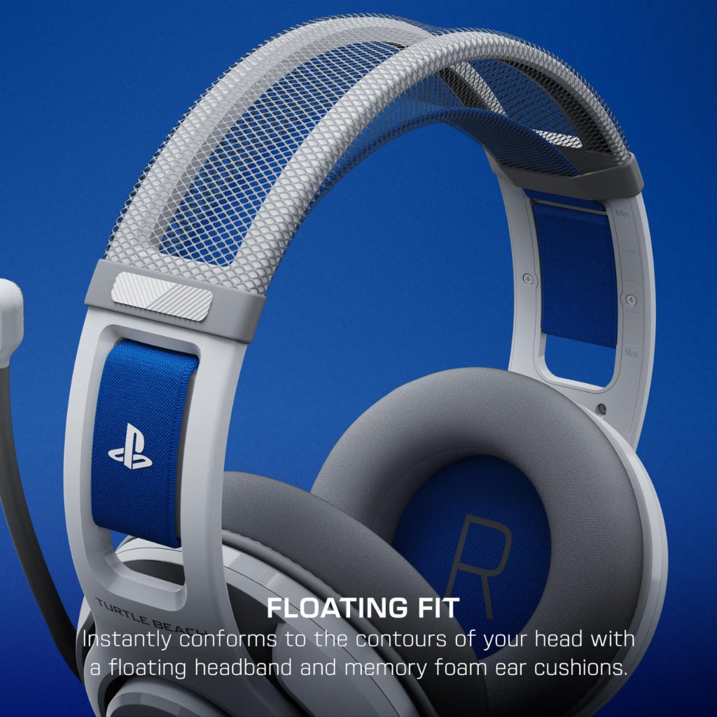 Turtle Beach Atlas 200 Wired Gaming Headset for PS5 and PS4 White Officially Licensed PlayStation Over-Ear Headphones with Microphone