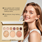 Baked Starter Kit 3 Piece All-in-One Makeup Gift Set for Women Includes Balance Foundation Multi-Functional Palette and Retractable Brush