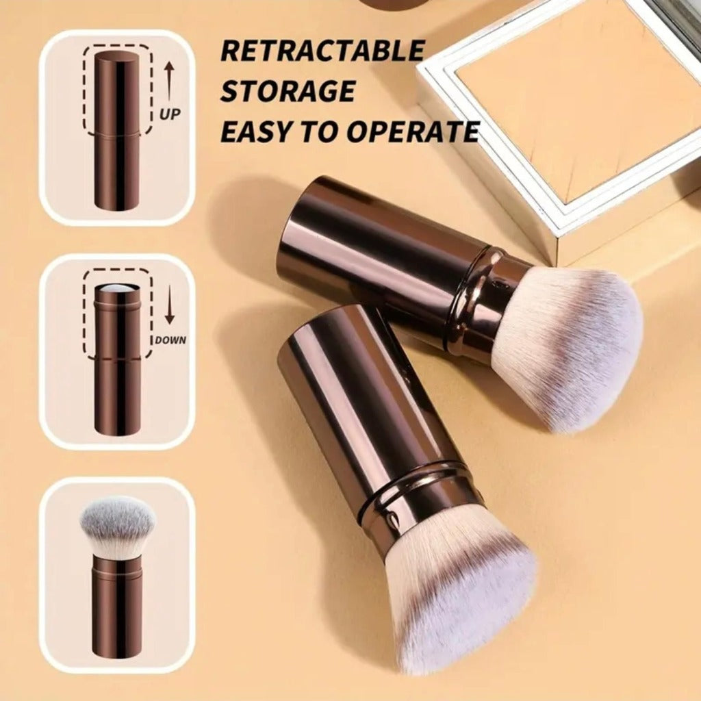 Baked Starter Kit 3 Piece All-in-One Makeup Gift Set for Women Includes Balance Foundation Multi-Functional Palette and Retractable Brush