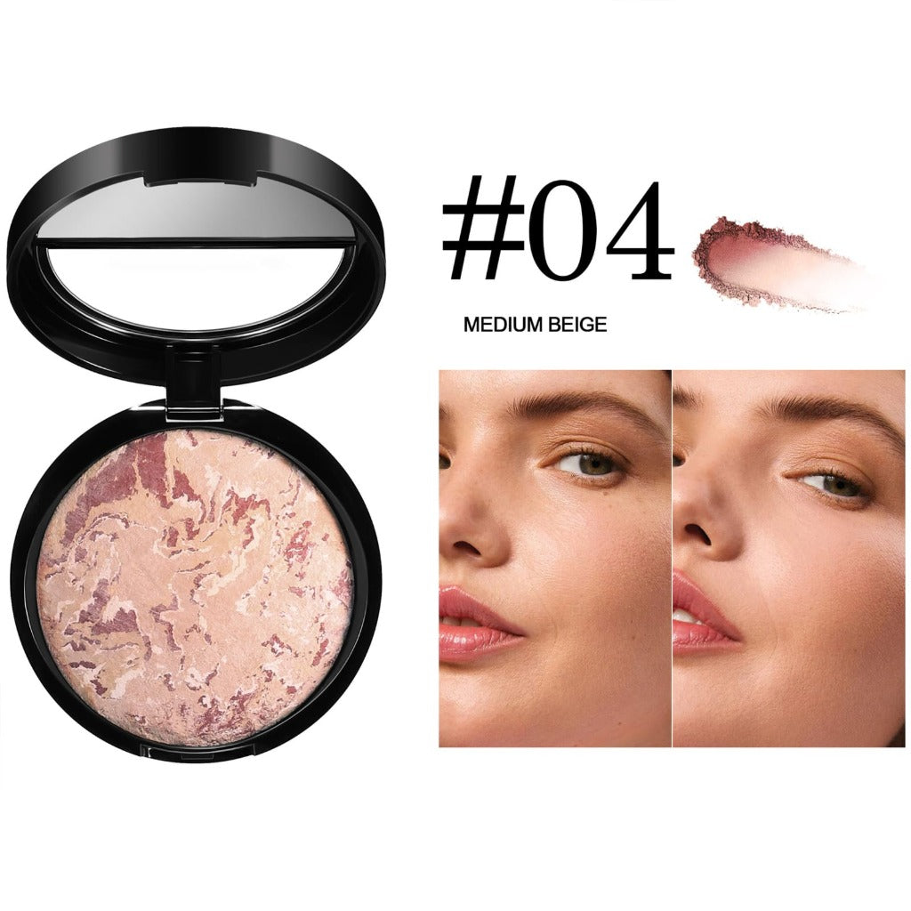 Baked Starter Kit 3 Piece All-in-One Makeup Gift Set for Women Includes Balance Foundation Multi-Functional Palette and Retractable Brush