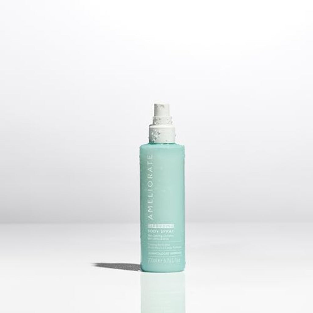Ameliorate Clarifying Body Spray 200ml Blemish Treatment Mist with Lactic Acid for Back and Body Pores and Redness 360 Degree Nozzle - Damaged Box