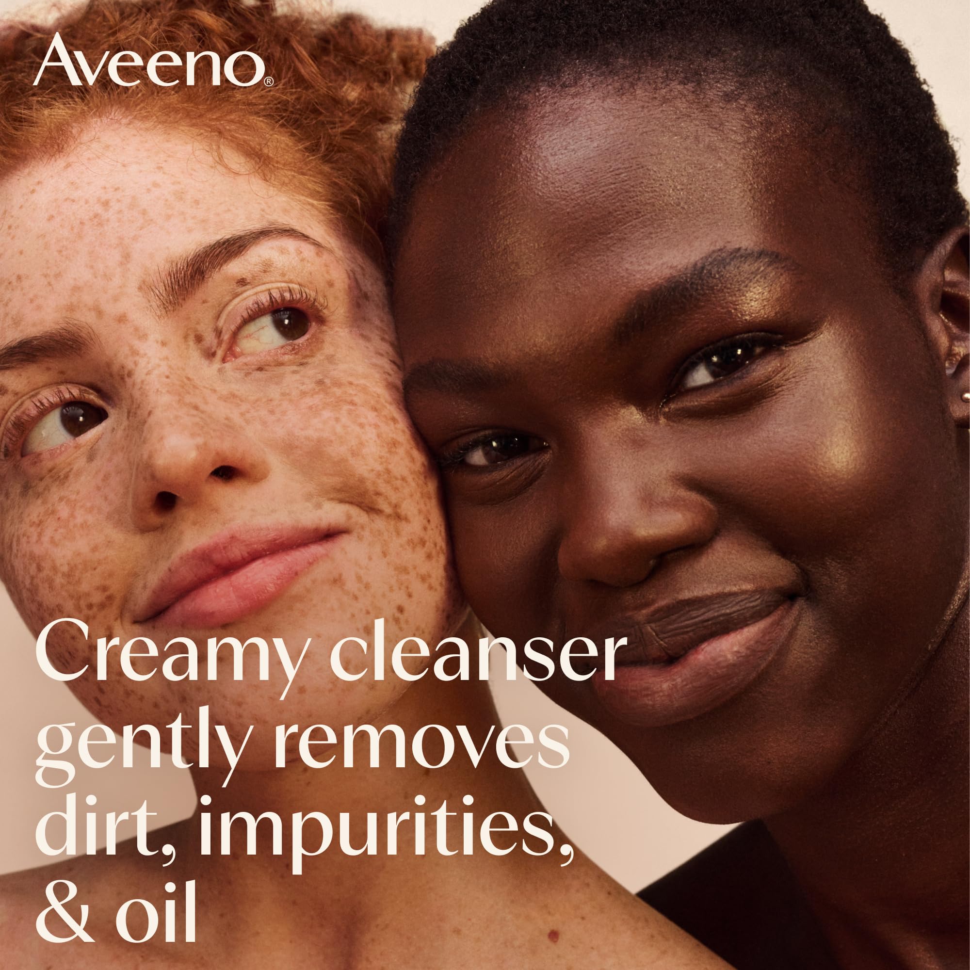 Aveeno Calm and Restore Nourishing Oat Cleanser 200ml - Gentle Non-Foaming Face Wash for Sensitive Skin with Prebiotic Oat and Feverfew
