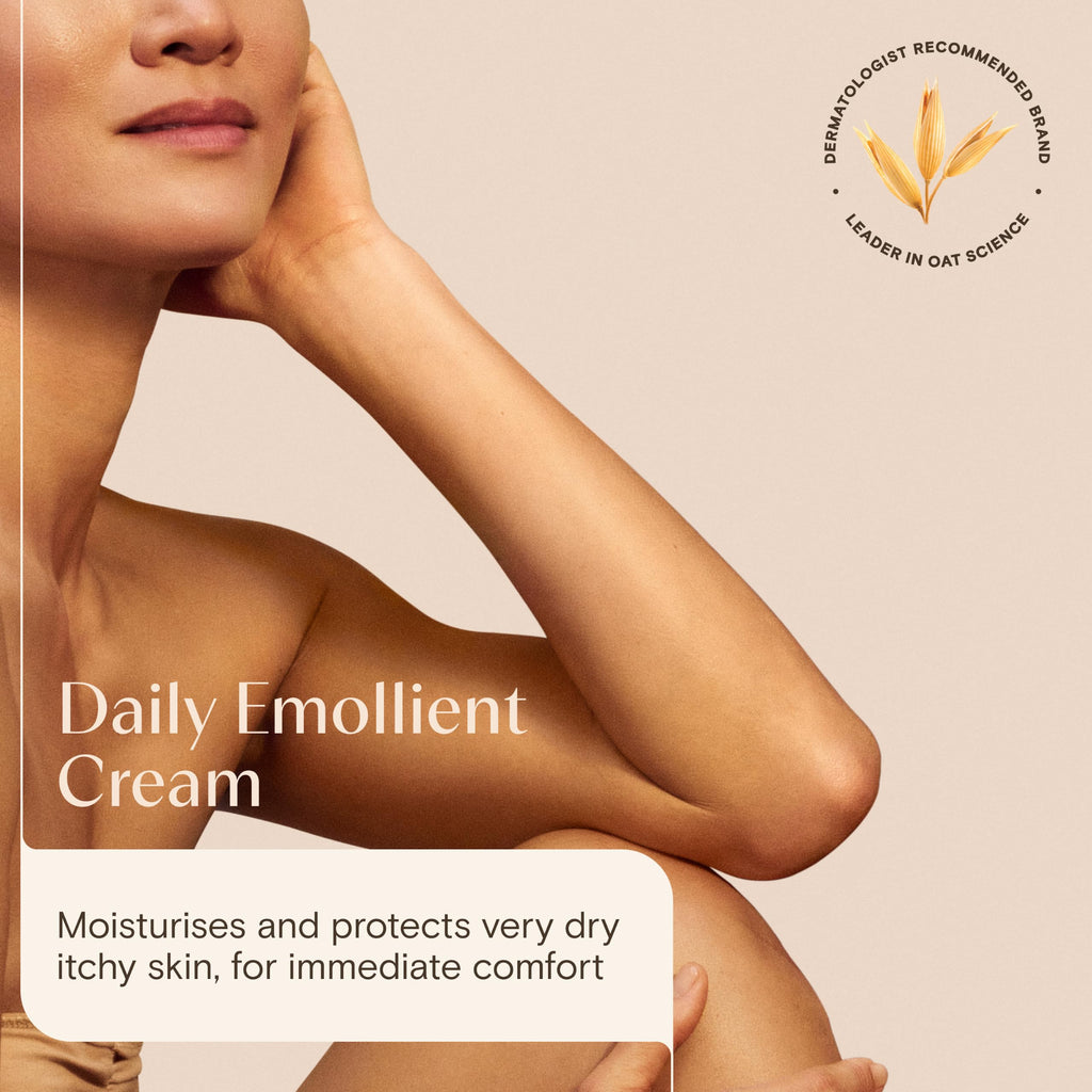 Aveeno Dermexa Daily Emollient Cream 200ml - Triple Oat Complex and Ceramides for Sensitive Dry Skin Prone to Eczema - Soothing Moisturiser - Damaged Box