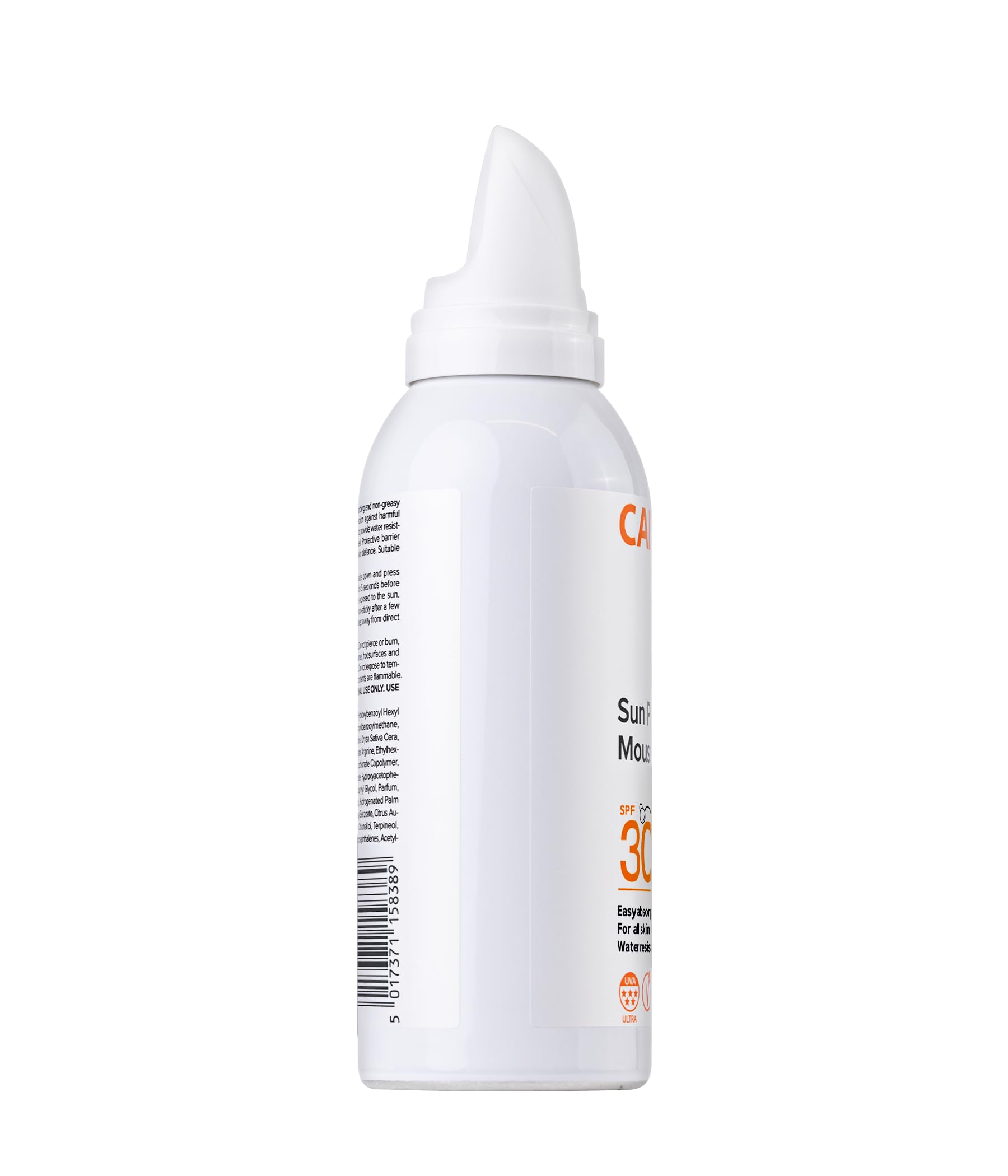 Calypso Sun Protection Mousse SPF30 150ml - 5-Star UVA Water Resistant Vegan Sunscreen for All Skin Types - Damaged Box