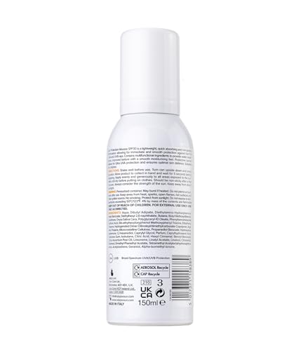 Calypso Sun Protection Mousse SPF30 150ml - 5-Star UVA Water Resistant Vegan Sunscreen for All Skin Types - Damaged Box