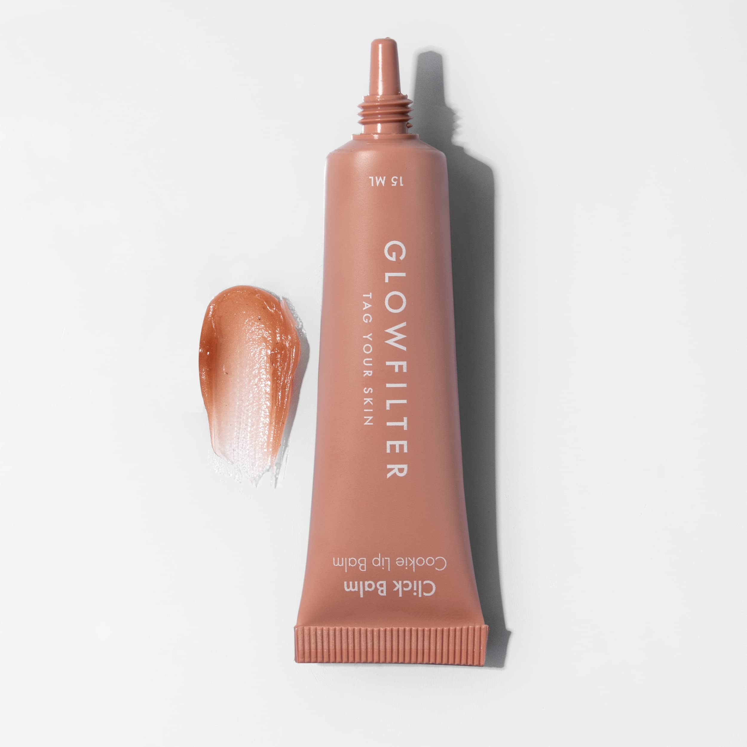 Glowfilter by Marta Lozano Cookie Lip Balm 15ml - Tinted Moisturising Lip Treatment - Vegan Soothing and Repairing Fluid Gloss - Damaged Box