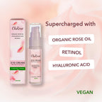 ClaRose Hyaluronic Acid Eye Cream with Organic Rose Oil - Anti-Ageing, 30ml