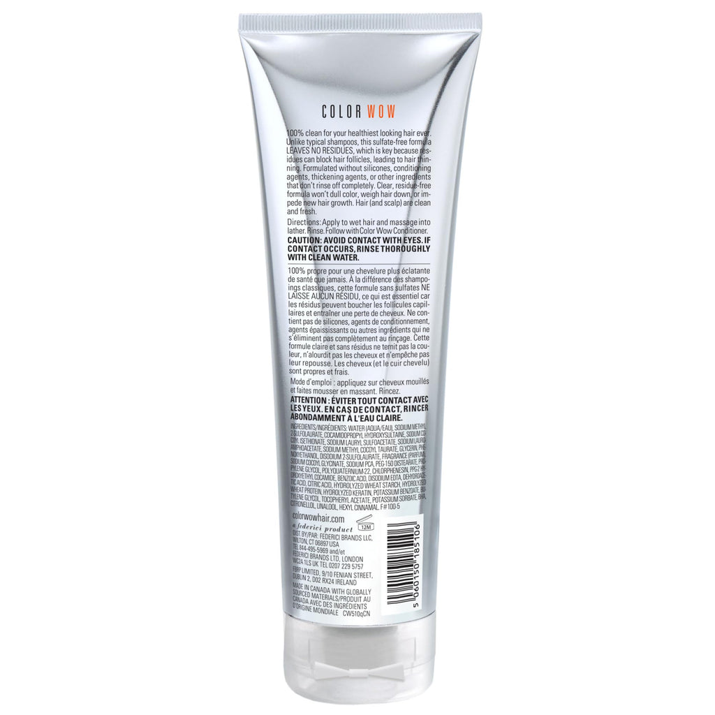 COLOR WOW Color Security Shampoo - Sulfate Free and Residue-Free Formula | Healthy Looking Hair and Scalp