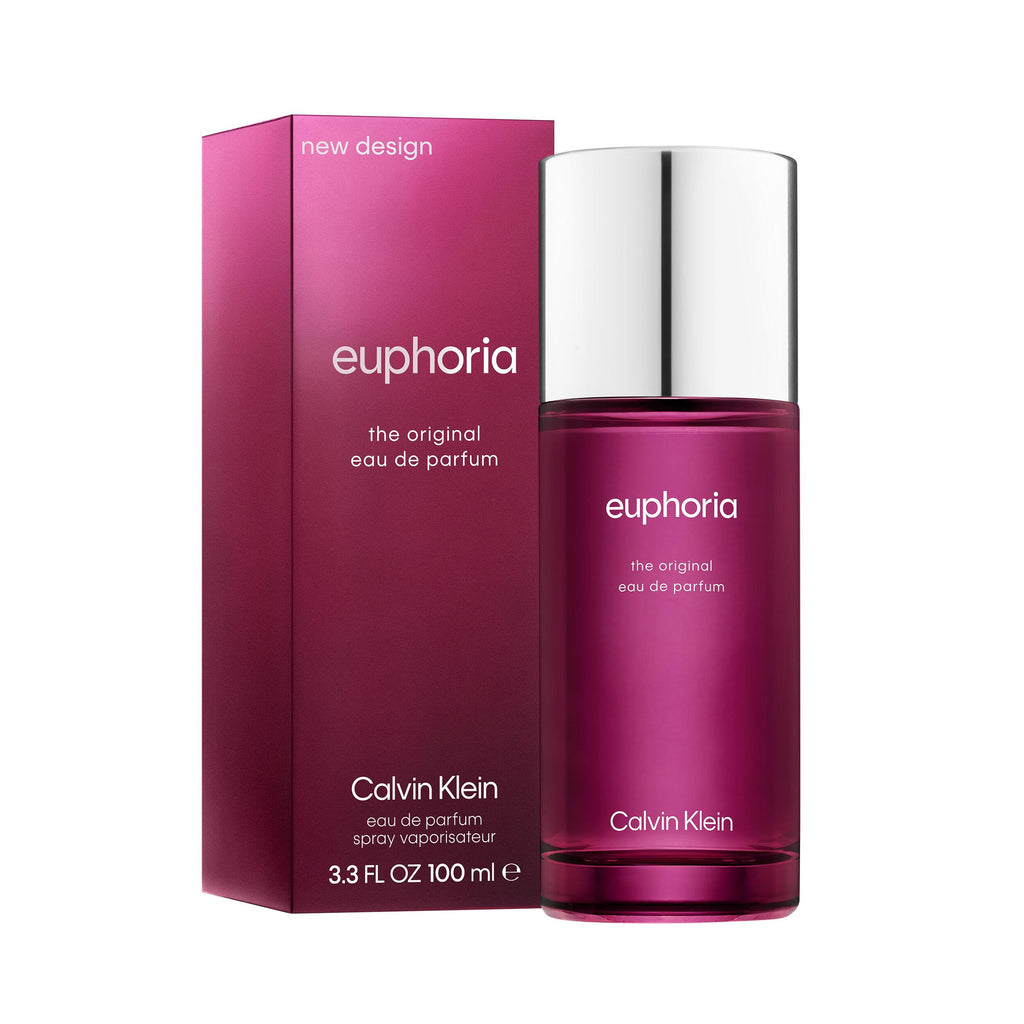 Calvin Klein Euphoria Eau de Parfum for Women 100ml Spray - Chypre Floral Fragrance with Pomegranate and Black Orchid - Very Good