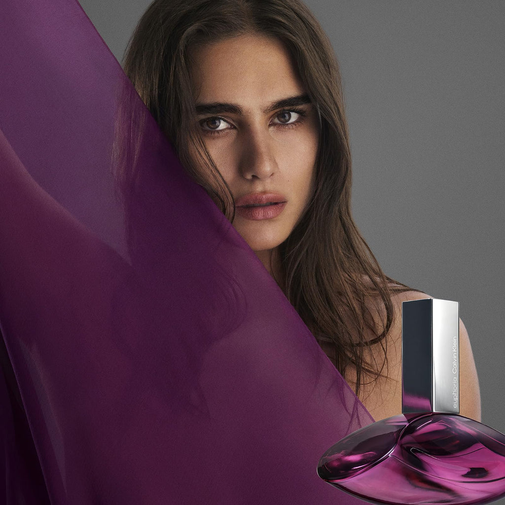 Calvin Klein Euphoria Eau de Parfum for Women 100ml Spray - Chypre Floral Fragrance with Pomegranate and Black Orchid - Very Good