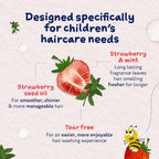 Childs Farm Kids Tangle Taming Hair Regime Bundle - Strawberry & Organic Mint Shampoo, Conditioner & Detangler Spray 3 Pack - Damaged Box