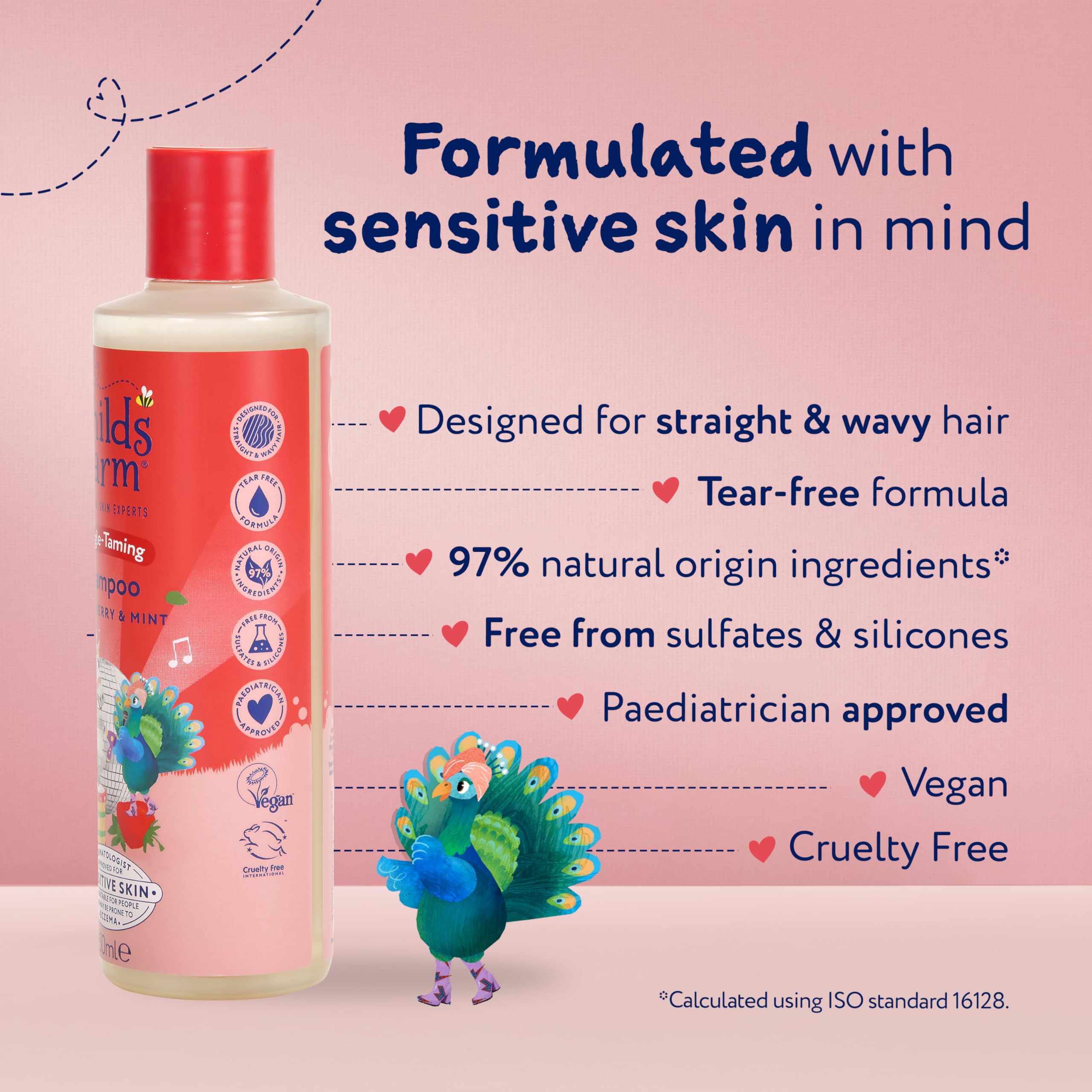 Childs Farm Kids Tangle Taming Hair Regime Bundle - Strawberry & Organic Mint Shampoo, Conditioner & Detangler Spray 3 Pack - Damaged Box