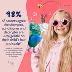 Childs Farm Kids Tangle Taming Hair Regime Bundle - Strawberry & Organic Mint Shampoo, Conditioner & Detangler Spray 3 Pack - Damaged Box