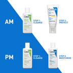 CeraVe Hydrating Travel Kit for Normal to Dry Skin 3 Piece Set with Hydrating Cleanser AM SPF 50 Facial Lotion and Moisturising Lotion 88ml