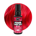 Crazy Color Red Power Pigments 30ml — Ultra Concentrated Semi-Permanent Hair Dye Toner Vegan Formula - Damaged Box