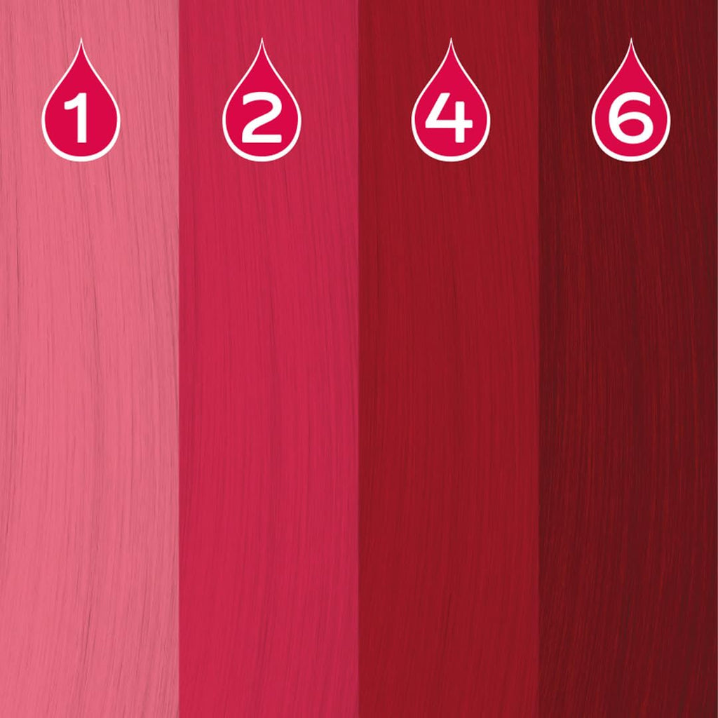 Crazy Color Red Power Pigments 30ml — Ultra Concentrated Semi-Permanent Hair Dye Toner Vegan Formula - Damaged Box